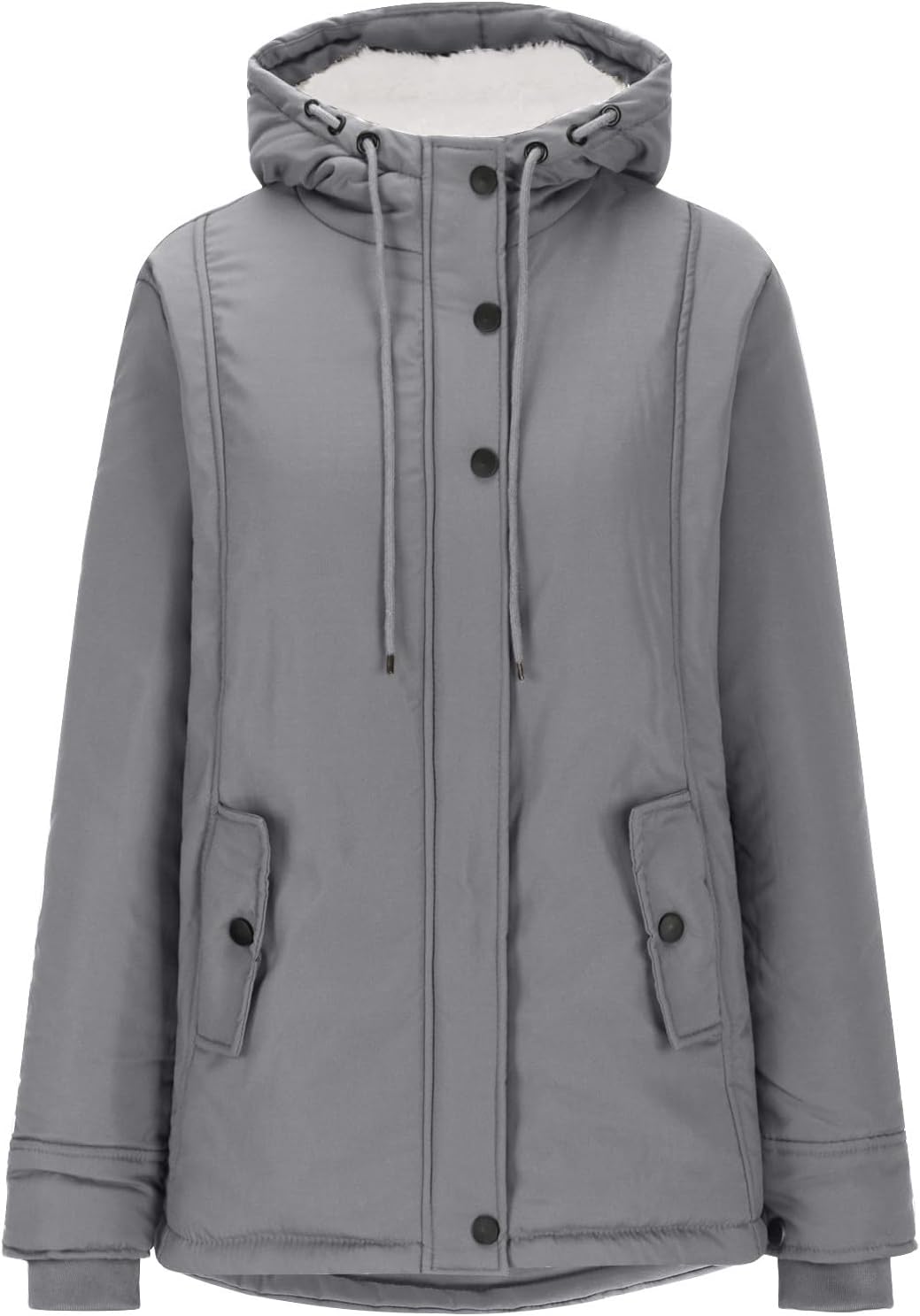 Winter Jackets for Women Trendy Thicken Fleece Lined Parkas Anoraks Warm Sherpa Jacket Faux Fur Coats Hoodies Outerwear