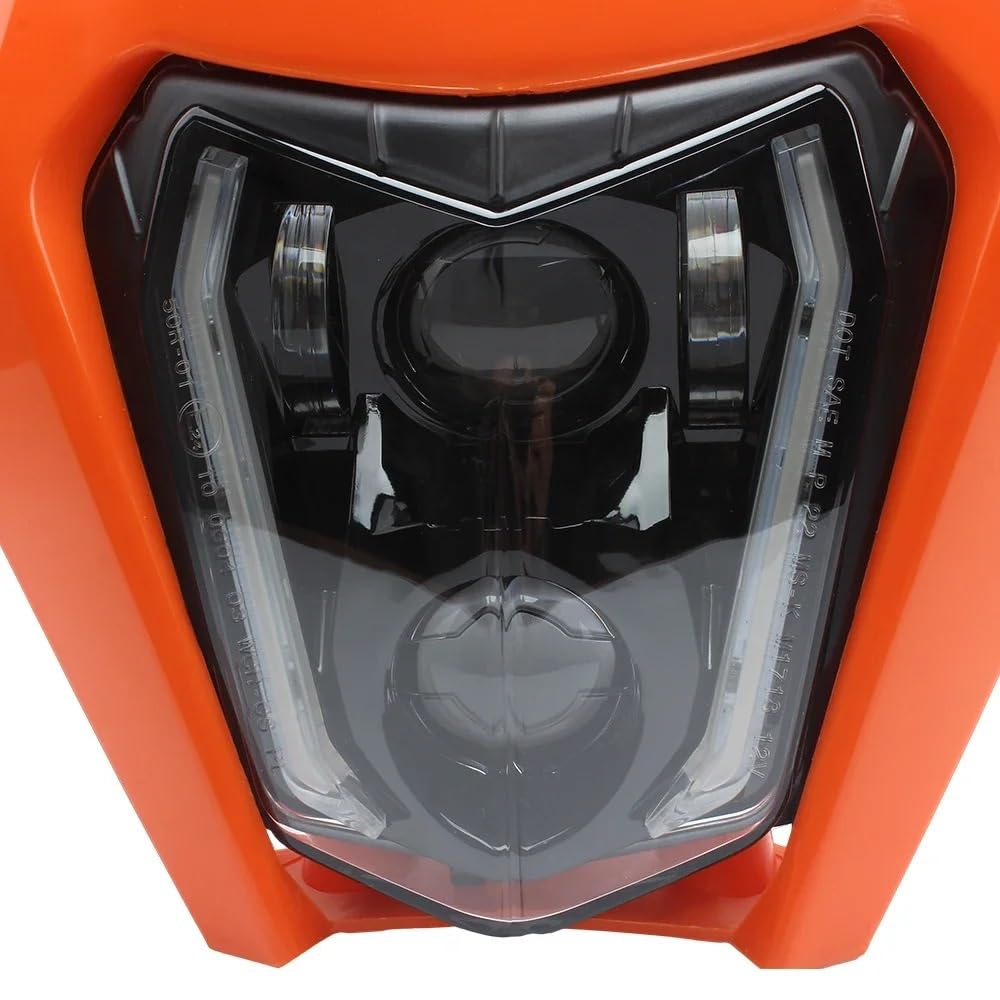 Dirt Bike Reflektor Pasuje do EXC SXF XC XCF 150 250 300 350 Pit motor terenowy Motocross akcesoria płyta reflektorów LED maska