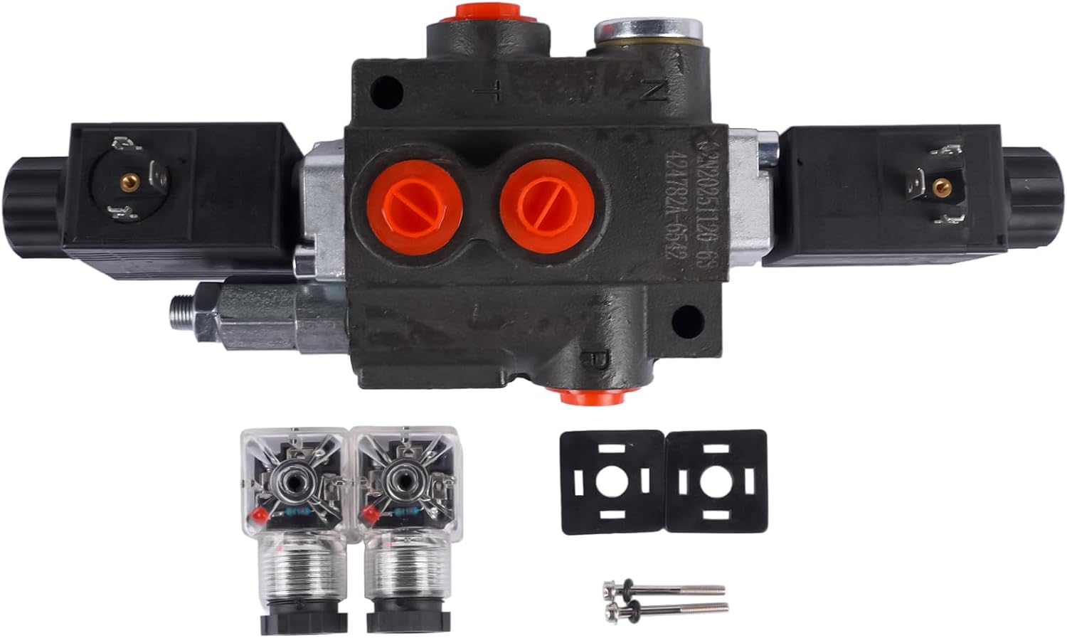 Hydraulic Control Valve Solenoid 12V DC4-Way 3-Position, Double Acting, 13 GPM 3600 PSI, HCV-S1x13 Z50AES312VDCS