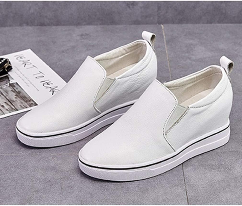 【本日限定】[KLIAN] スリッポン レディース 厚底 インヒール スリッポン 無地 スニーカー 履きやすい ホワイト 歩きやすい 美脚 25 ブーツ 楽ちん