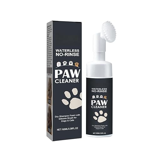 Paw Cleaner for Dogs & Cats, No-Rinse Foaming Cleanser with