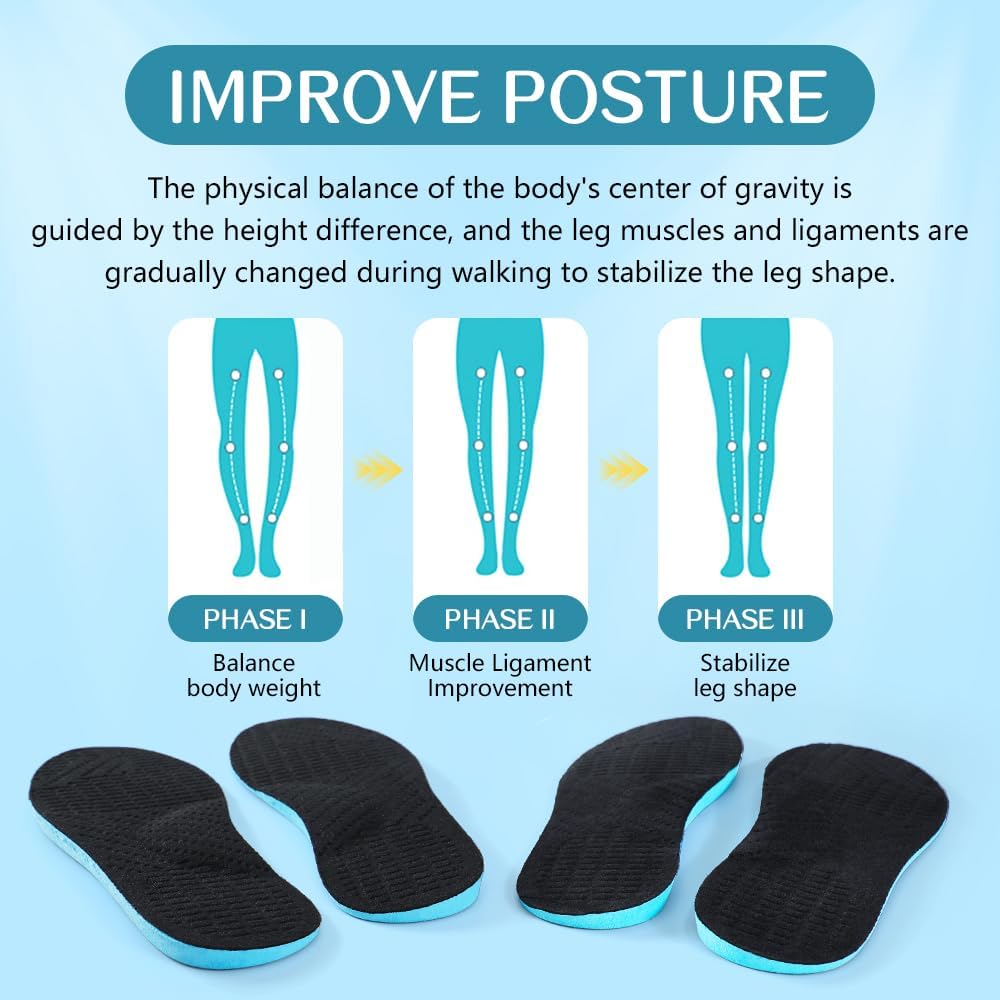 XINIFOOT Supination Correction Insoles for Men & Women, Plantar Fasciitis Orthotic Insoles for Rectify Flat Feet,O/X Type Legs,Bow Legs,Heel Pain (Color: Supination Insoles) - Image 2