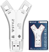 Smartphone SD Card Reader, SD Card Camera Reader, No Dedicated App Required, 1TB Support, iPhone 16 USB Memory, External Photo Storage, Data Transfer, Capacity, Data Backup, Japanese Manual Included