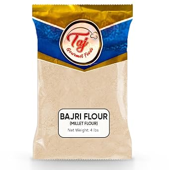 TAJ Millet Flour | Bajra Atta, Bajri ka Atta, Bajri Flour | 4-Pounds