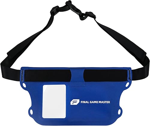FGM Bolsa impermeable con correa ajustable para la cintura, bolsa seca de TPU con sensibilidad de pantalla táctil para paddleboard, canotaje,