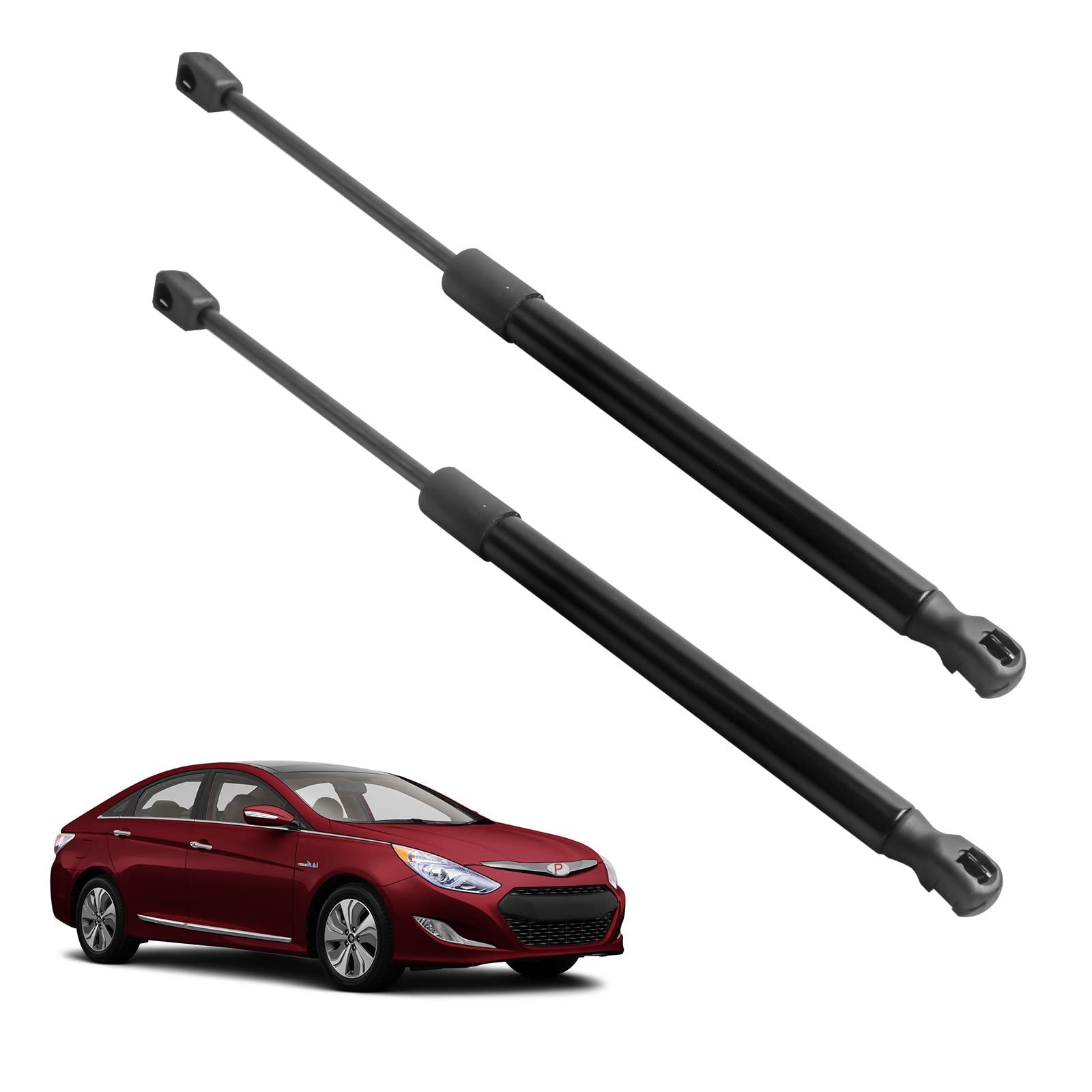 POLEMOTOR Front Hood Lift Support Gas Struts Spring Shocks Spring 6489 SG367017 Compatible with 2011-2014 Hyundai Sonata (Set of 2)