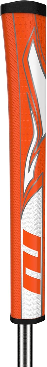 SuperStroke Zenergy Pistol Golf Putter Grip with No Taper Enhanced SPYNE Technology, New Multi-Zone Texturing and Tech-Port