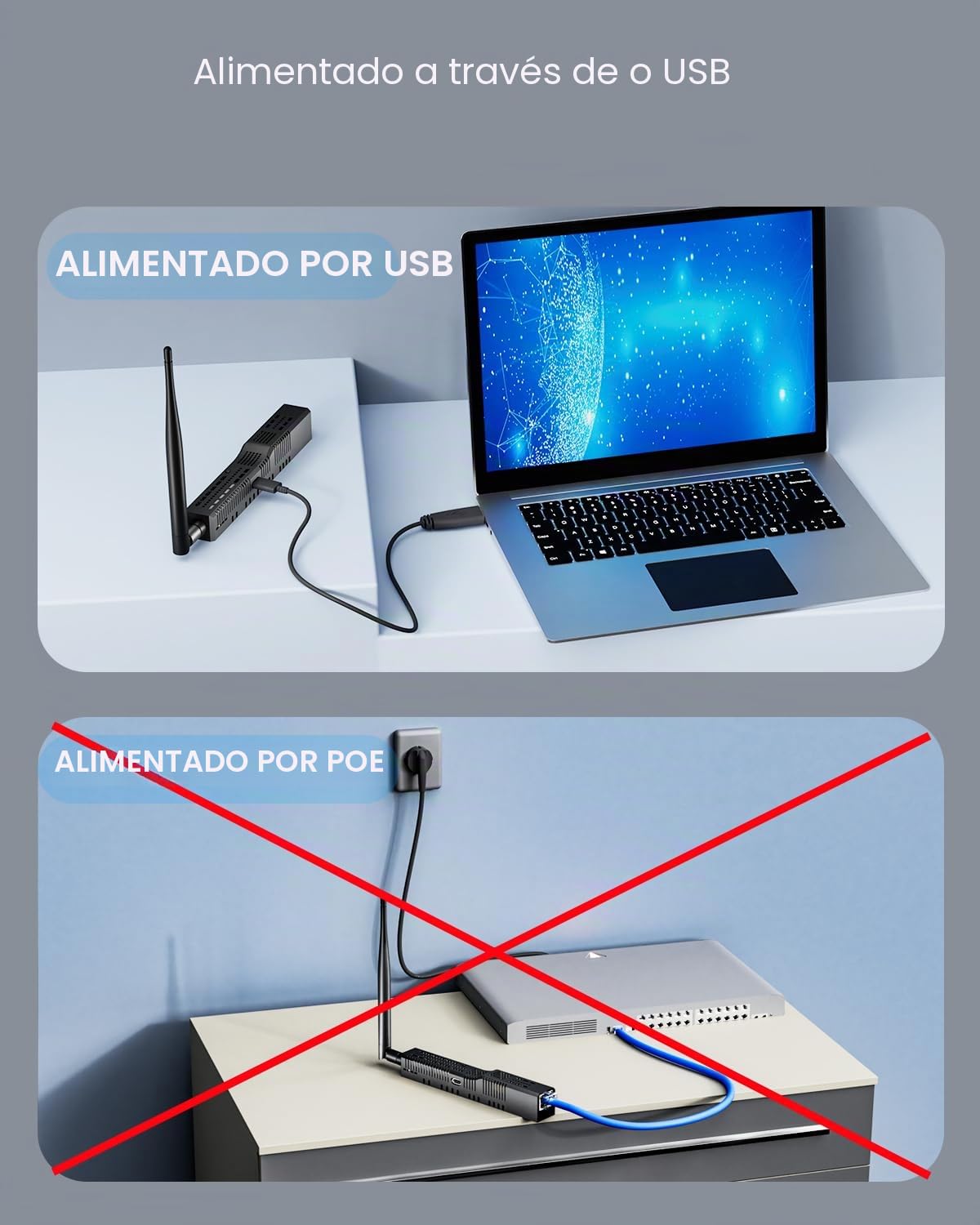 SLZB-06 No PoE - Zigbee 3.0 a Ethernet, USB y coordinador de Puerta de Enlace WiFi con PoE, Puerta de Enlace USB Zigbee Universal para Asistente doméstico/Zigbee2MQTT/ZHA, Adaptador USB