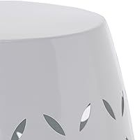 Vista 7 de Christopher Knight Home Lilac Outdoor - Mesa auxiliar de hierro de 12 pulgadas, color blanco