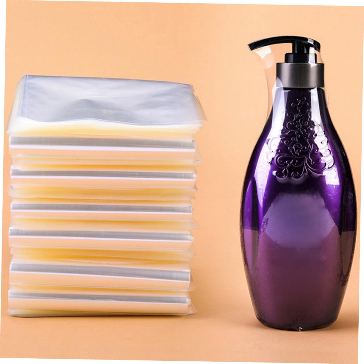 100 Pcs PVC Heat Shrink Film Bags 9x25cm Shrink Wrap Packaging for Bottles Boxes Crafts Food Sealing Industrial Shipping Supplies