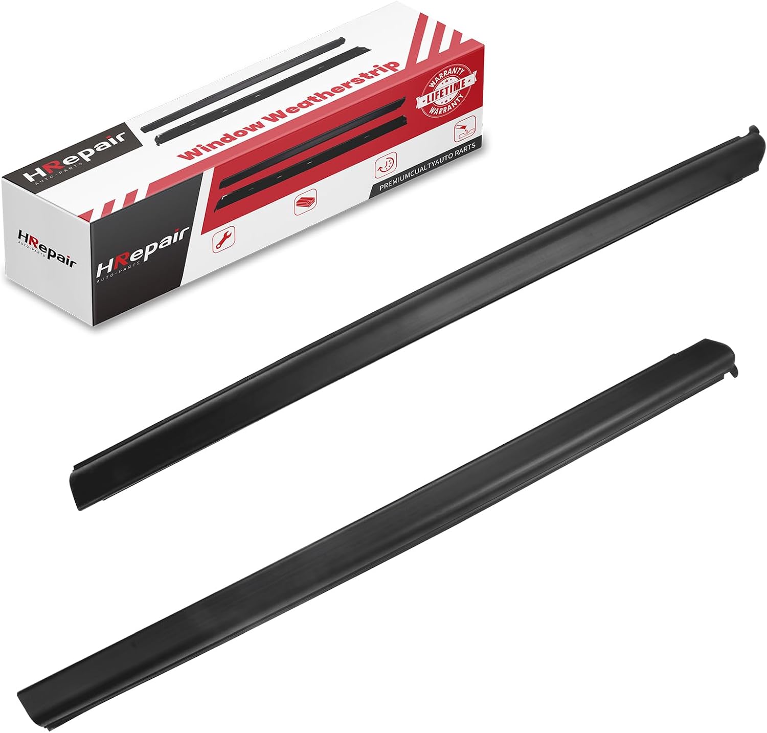 Window Weather Stripping fits for 1999-2011 Ford Ranger Window Trim Seal,Window Rubber Moulding - 6L5Z-1021452-AA, 6L5Z-1021453-AA(Pair)