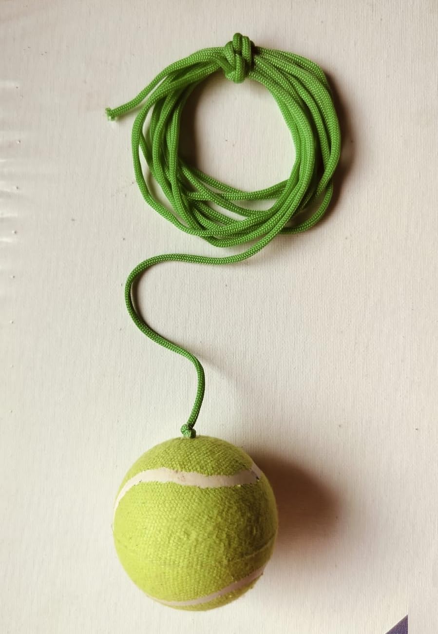 Aerolooks 3.5 mtr Cricket Tennis Hanging Practice Ball Light Waight for Indoor/Outdoor Knocking Cricket Training Ball (Standard, Pack of 1, Green)-image-40