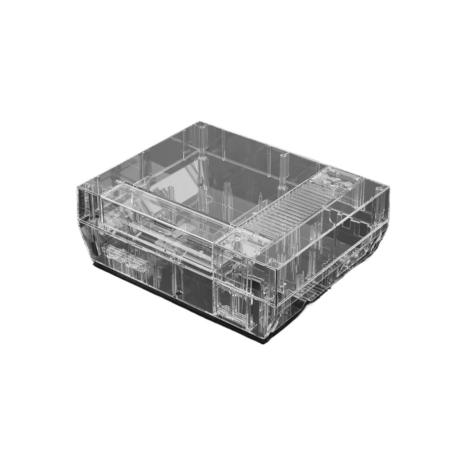 Transparentes Ersatzgehäuse-Schutzgehäuse – Kompatibel Mit Nintendo NES-Konsole – Komplettset Retro-Spielzubehör(TRN)