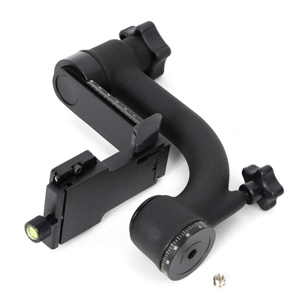 360° Panorama Gimbal Statiefkop, Professionele Aluminiumlegering Heavy Duty Metalen Graden Panoramische Kop, of DSLR Camera, Telelens, Camcorder