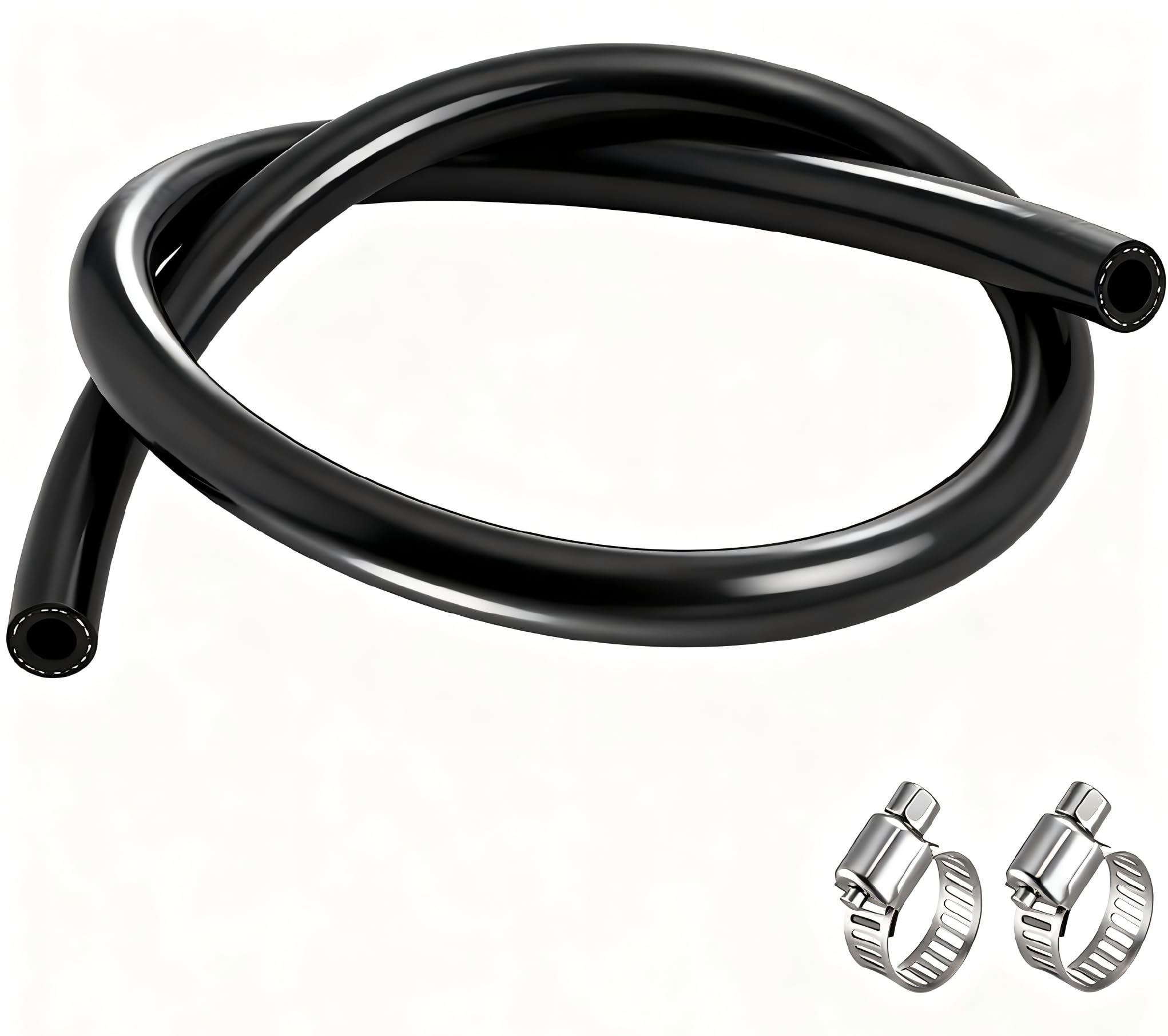 27232 11/32 x 36 Inch Vacuum Hose with 2 Clamps, (85 PSI) EPDM Vacuum Line