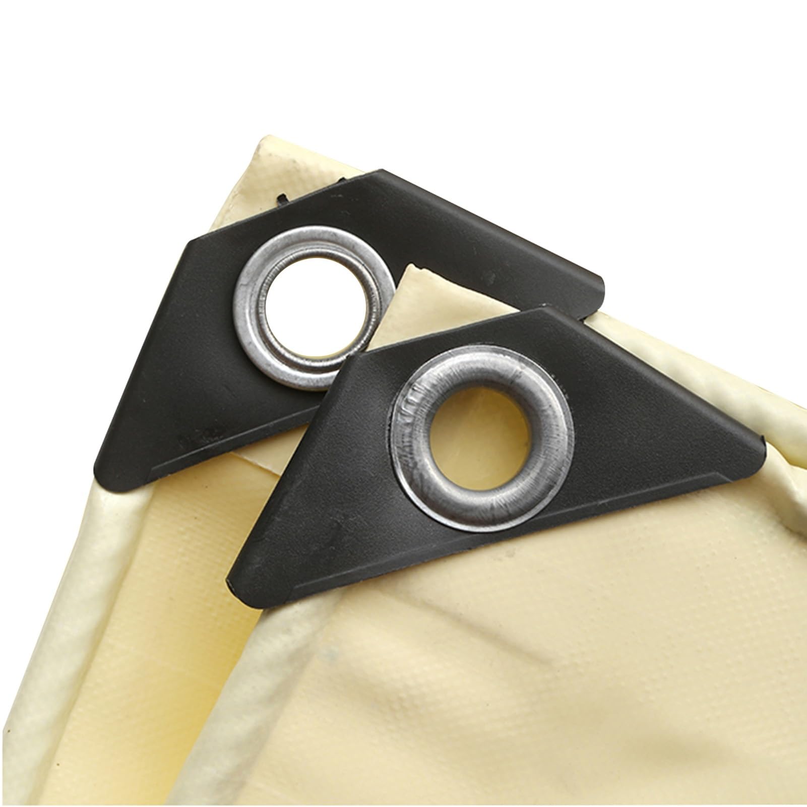 Lona beige PVC impermeable con ojales para exterior de 1x2,5 m