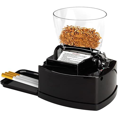 Cigarette Roller Electric Cigarette Injector Machine with 8MM Diameter Pipe, Household Electric Cigarette Rolling Machine, Smoke Tube Injector Tobacco Rolling Machine (Cigarette Machine)