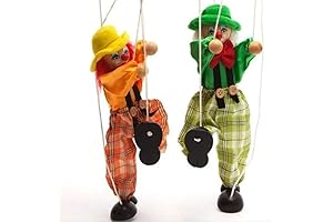 Enchanting Wooden String Puppet: A Vintage Delight for All Ages