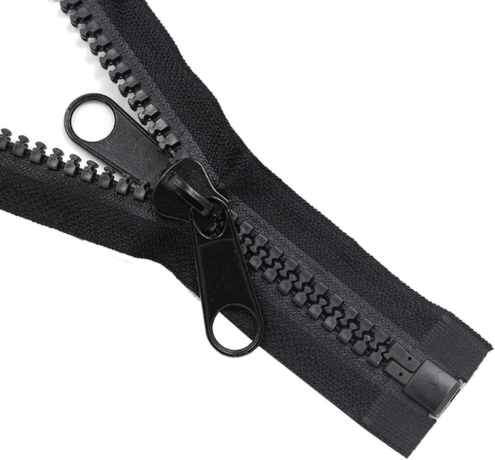 Zipper， Double Sliders Zipper for Sleeping Bags Luggage Tent Long Zip DIY(300cm)