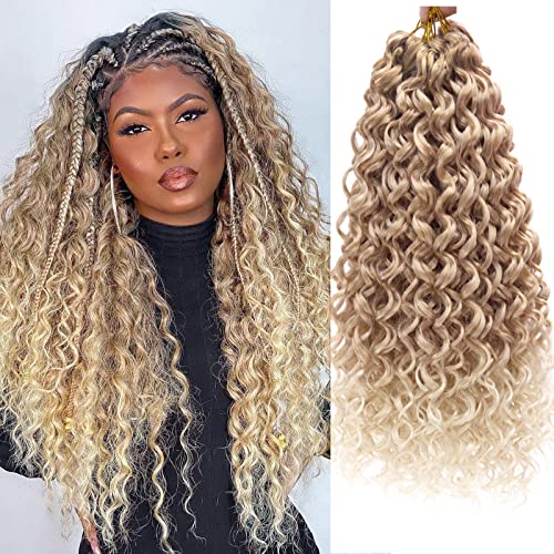 GoGo Curl Crochet hair 18inch Ombre Blonde Deep...