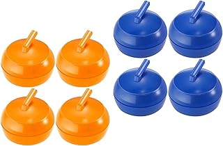 Aosekaa Jogo de curling de mesa 8x, discos de curling de mesa, mini jogos de mesa, jogo de tabuleiro de curling para amigos de esportes que viajam para