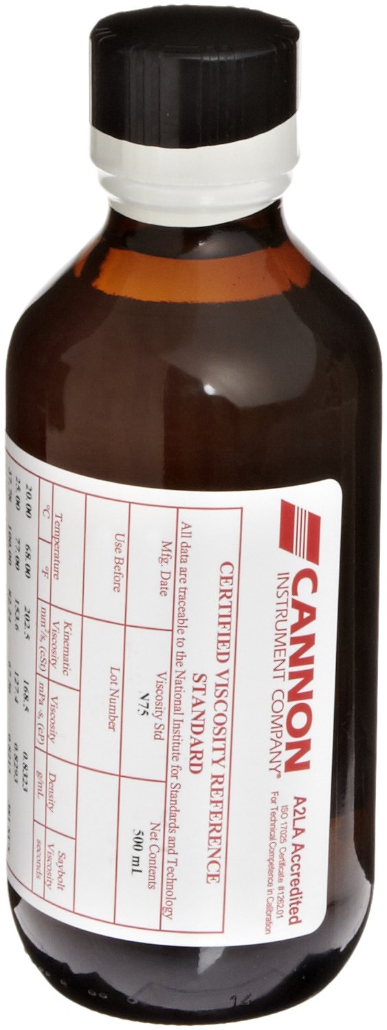 Cannon General Purpose Viscosity Standards, 20°C To 100°C, 500ml Volume