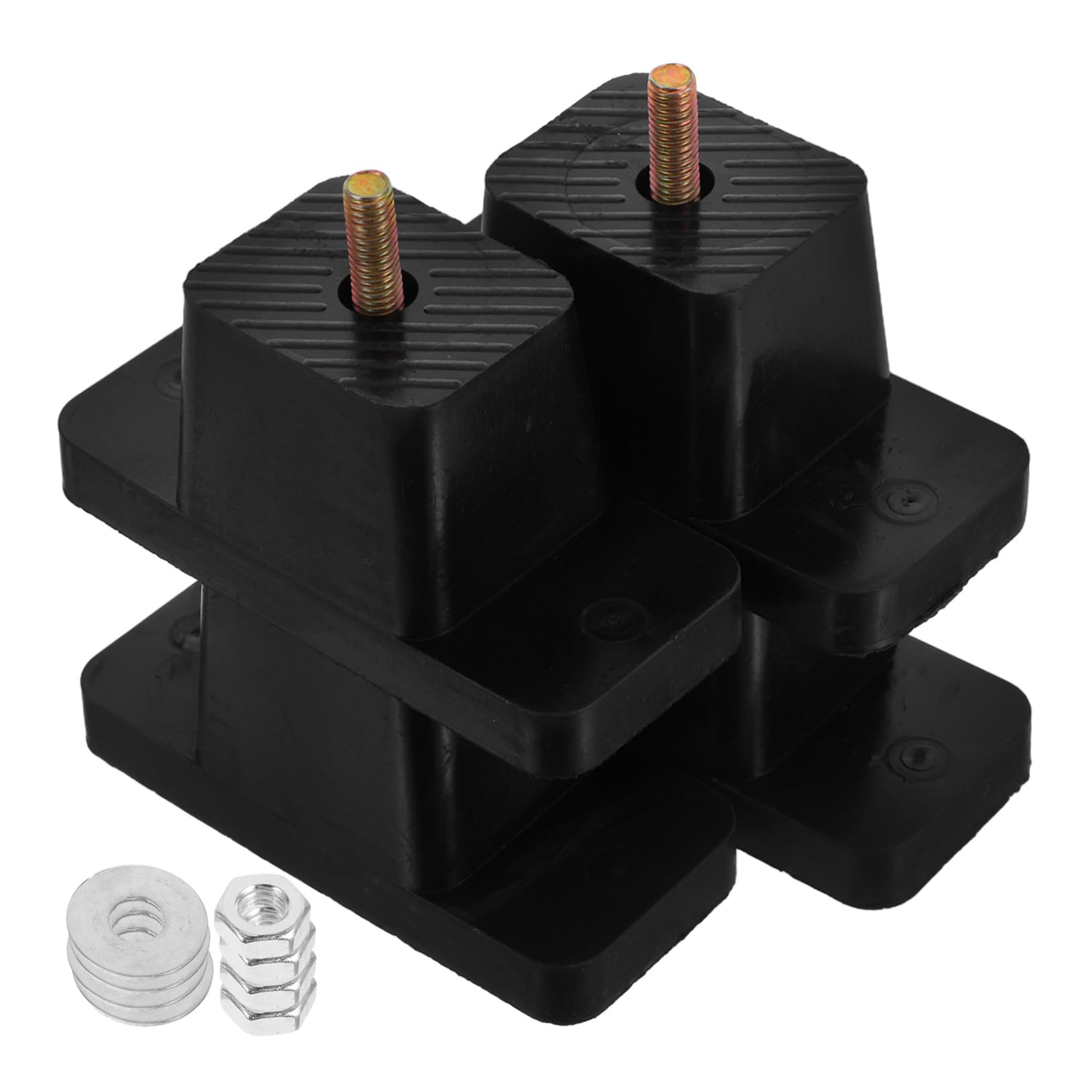 Lurrose Condenser Pad Kit 4pcs Universal Rubber Vibration Absorbers for Air Conditioners Washers Fridges