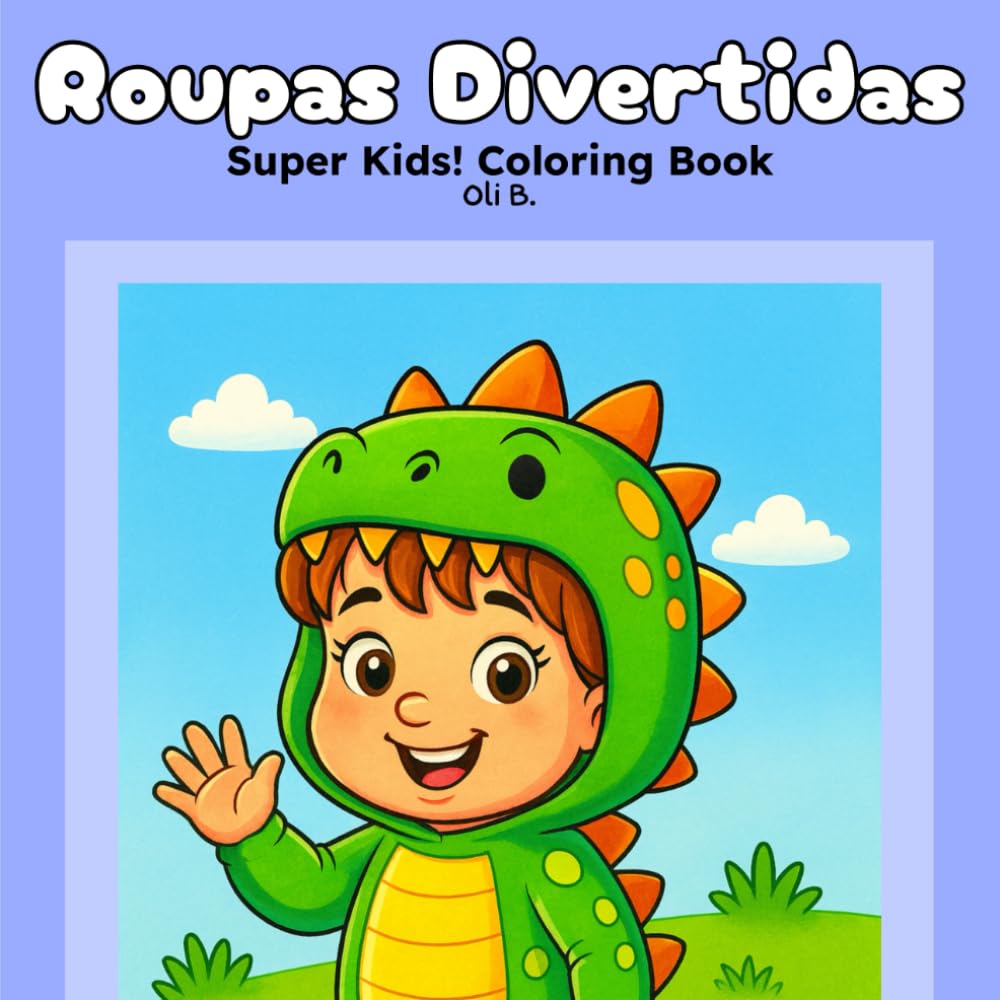 Roupas Divertidas: Super Kids! Coloring Book (Super Kids! Coloring Books (Portuguese Edition))