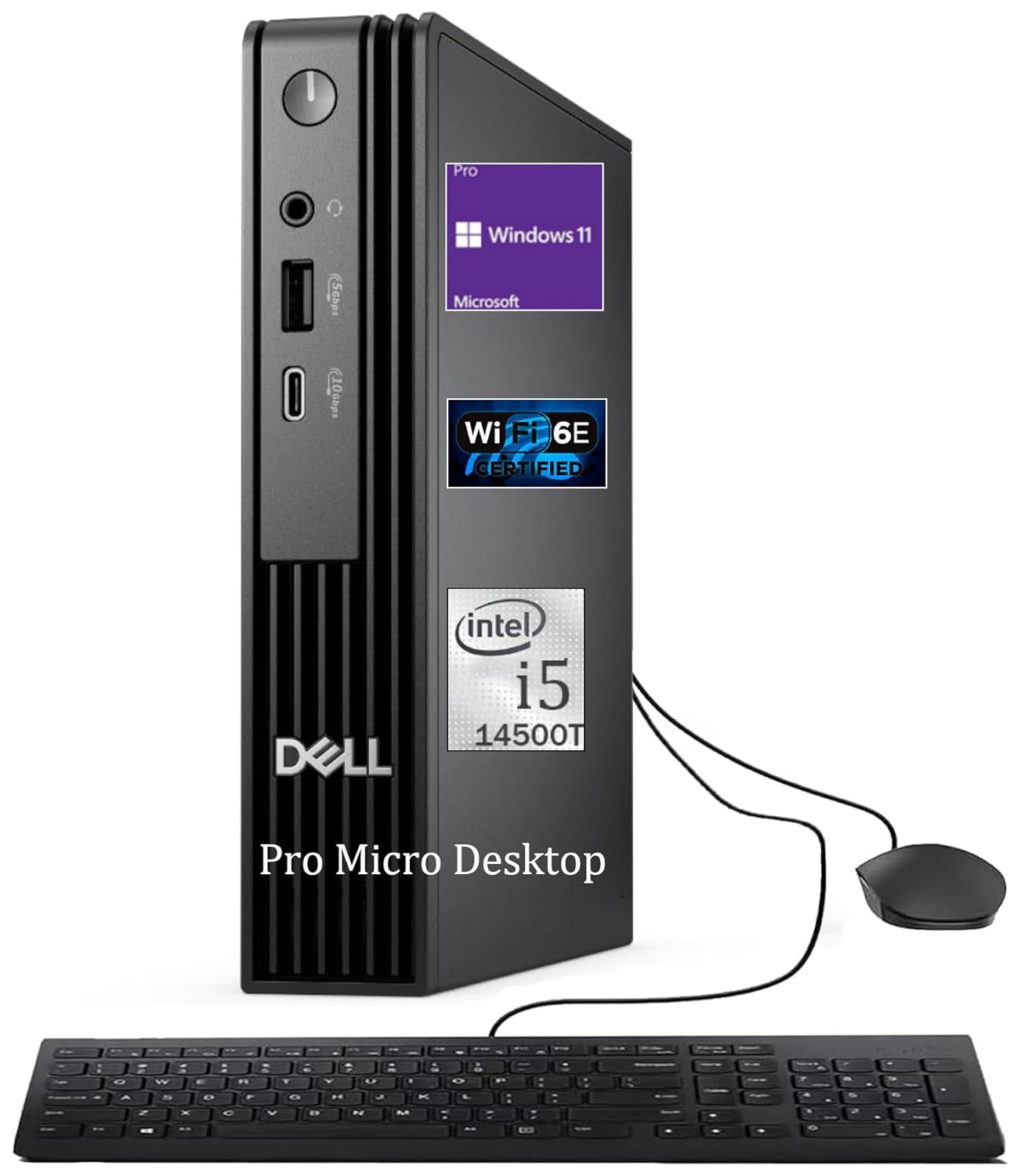 Dell Pro Micro Next-gen OptiPlex 7020 MFF Mini PC Windows 11 Pro Intel i5-14500T 16GB DDR5 RAM 512GB