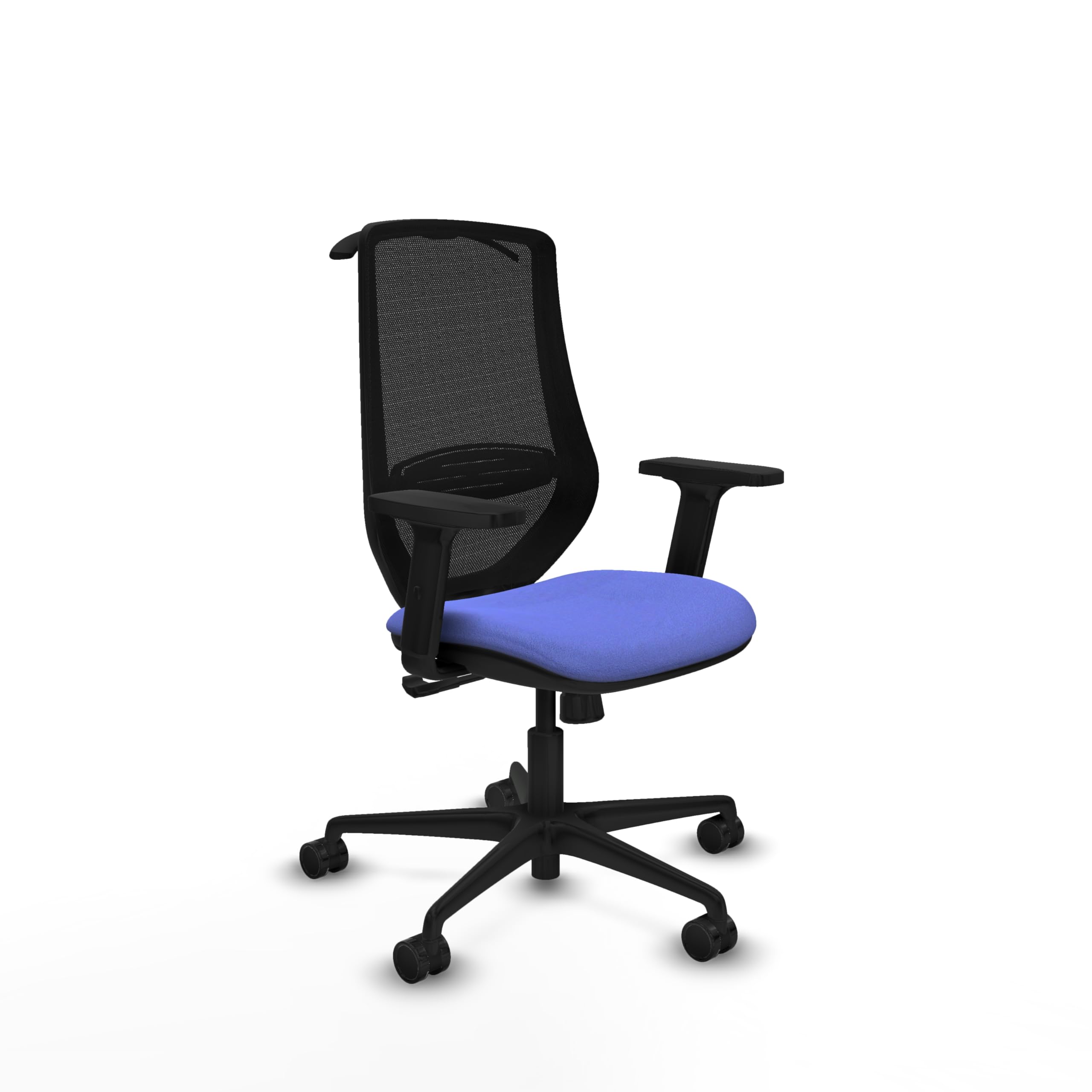 Piqueras y Crespo Mardos: Silla de Laboratorio ergonómica con Respaldo Fijo, Apoyo Lumbar 1D, Brazos 2D, Mecanismo sincro 4 Posiciones, para Uso de 8 Horas y Peso máximo de 120 Kg