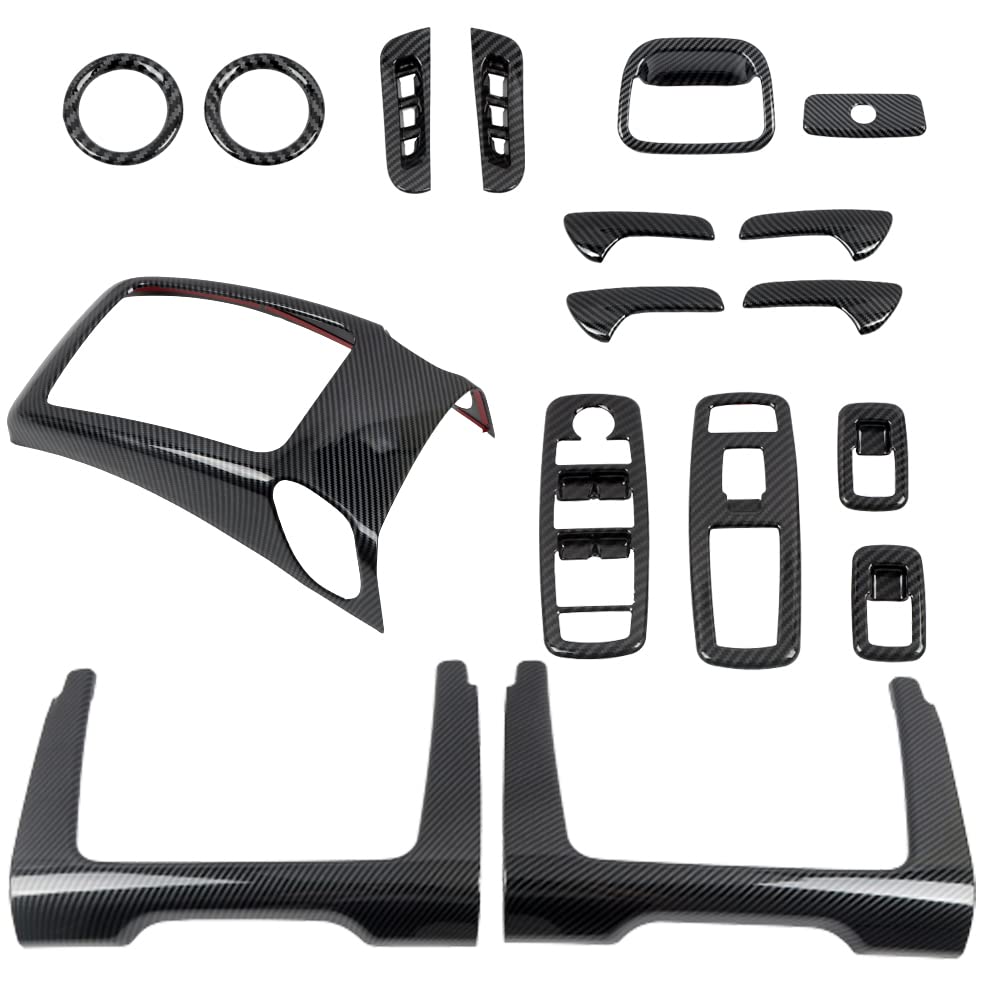 HIGH FLYING for Dodge Durango 2011-2023 Car Interior Accessories Middle Console A C Vent Cover Decoration Trim KIt