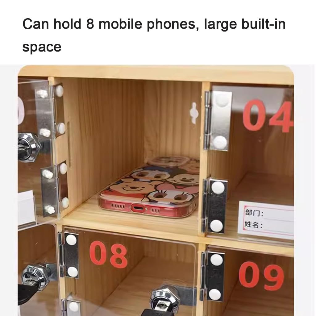 Scatola Porta Cellulare In Legno Armadietto Per Telefono Da 30 Slot Scatola Portaoggetti Per La Gestione Del Telefono Cellulare, Comoda Conservazione Per Ufficio/soggiorno