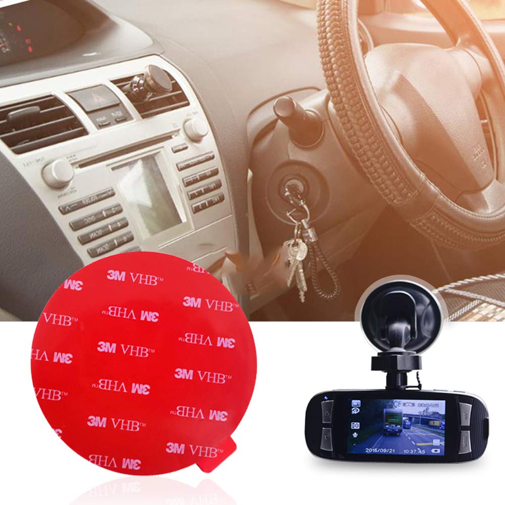 8 Pack Large Double Sided Foam Adhesive Tape Pads,SonKu 3.15 Inch Round 3 M VH B Sticky Pads Replacement Mounting Tape for Suction Cup Dashboard,Car Bracket,Dash Cam and Indoor Products