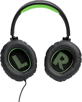 JBL Quantum 100X - Wired Over-Ear Gaming Headset with Detachable Mic, JBL QuantumSOUND Signature Memory Foam Comfortable for Windows Sonic Surround Sound Black