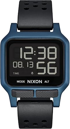 Nixon Heat A1320 - Ultra-Thin Digital Sports Watch for Men (38 mm Dial, 20 mm PU/Rubber/Silicone Strap)