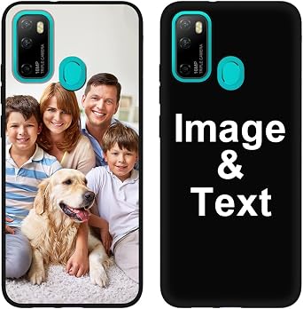 Custom Phone Case for Ulefone Note 9P,Multi-Picture Collages Personalized Photo Text Cases Anti-Scratch Drop Proof Protective Cover Black Soft Customized Gift Xmas A