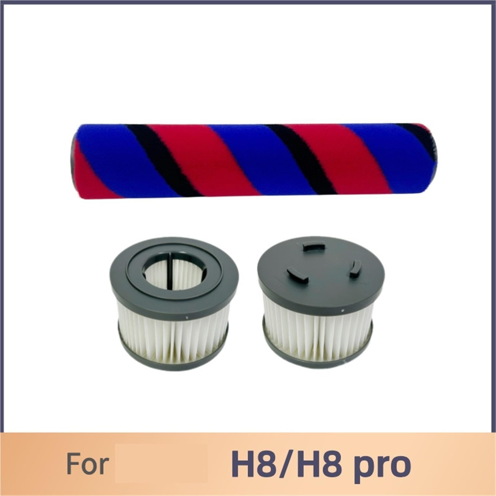HEPA-Filter-Set, Bürstenrolle, Bürstenrolle, Zubehör, Ersatzteile, Kompatibel Mit JIMMY, H8 / Pro Roll-Ersatz(Set 1)
