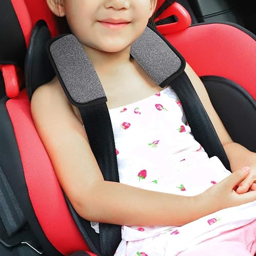 Miniatura 3 de Accmor Fundas de correa de asiento de automóvil para bebés y niños, fundas de correa de asiento de automóvil, almohadillas de hombro, fundas de