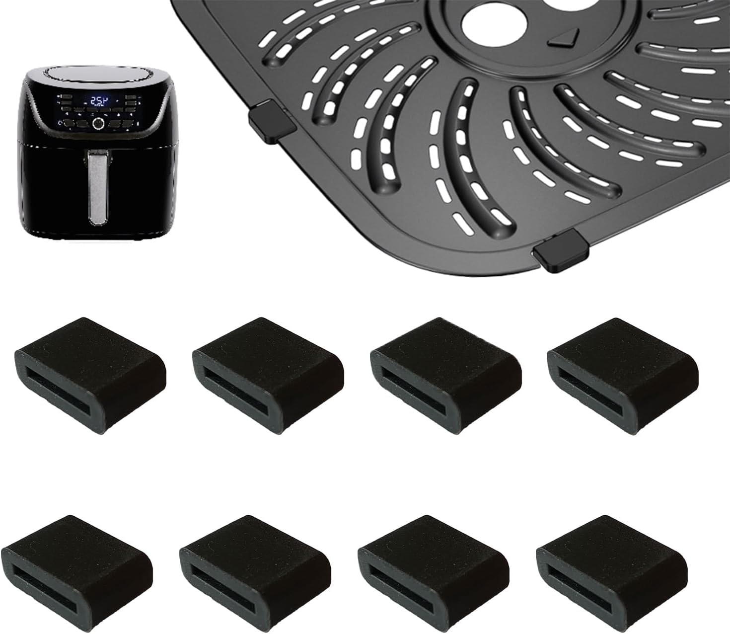 Upgraded Rubber Feet for Instants Air Fryer, 4PCS Air Fryer Replacement Rubber