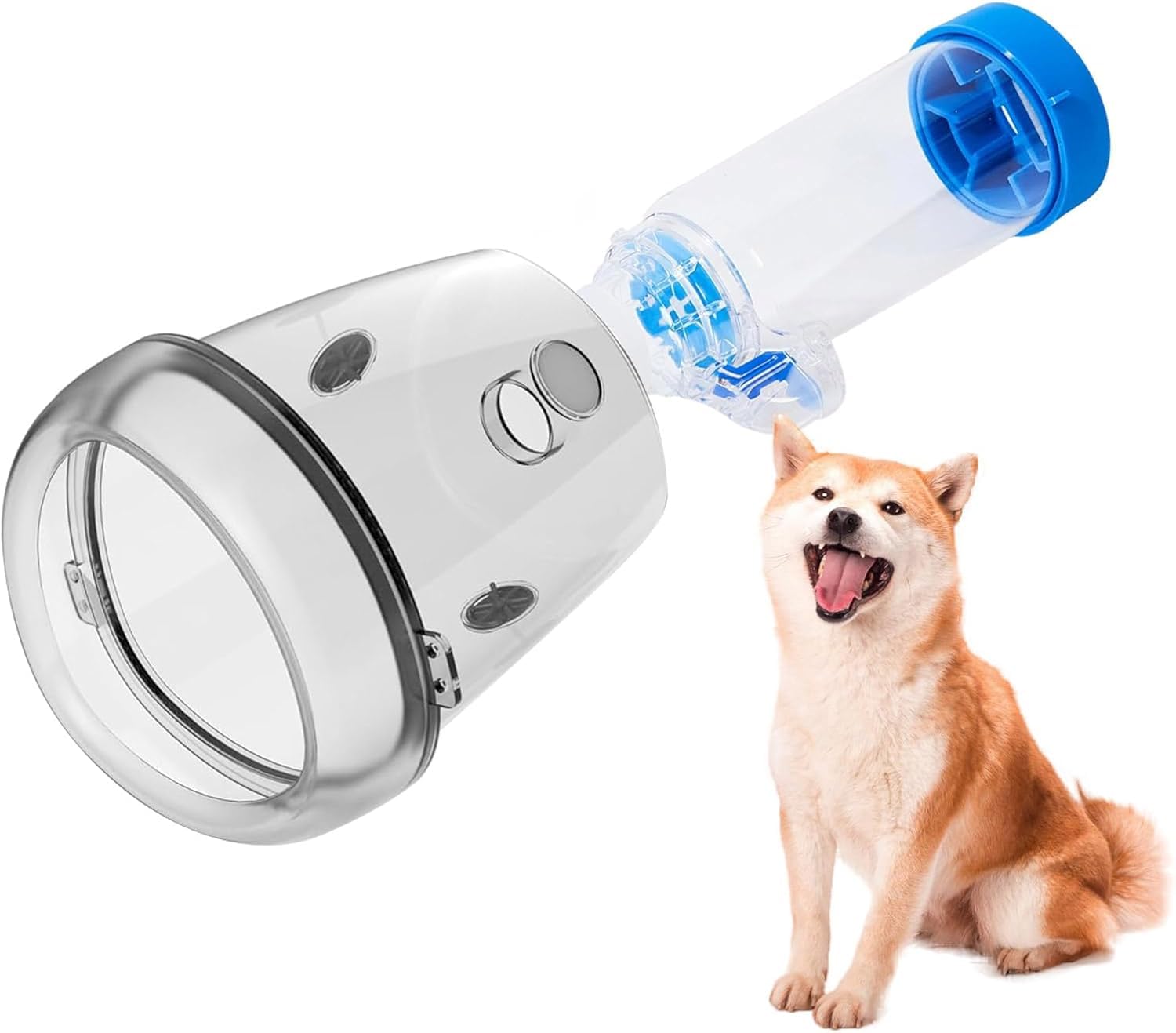 Espaciador para inhalador de Perros, diseñado para Primeros Auxilios para Mascotas en casa y al Aire Libre, für mittelgroße Hunde (M)