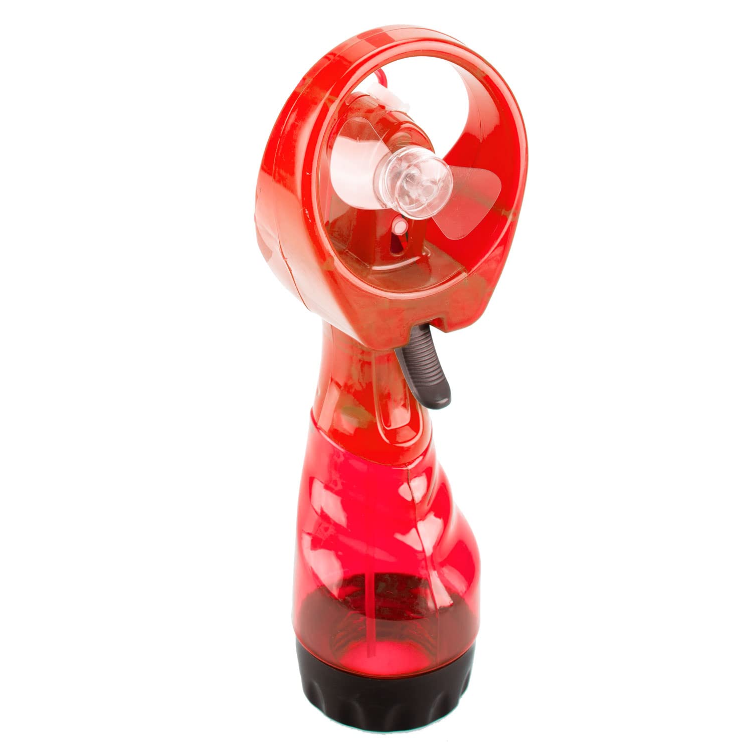 VFM - Red Cooling Mist Fan With Lanyard, Handheld Spray Cooler