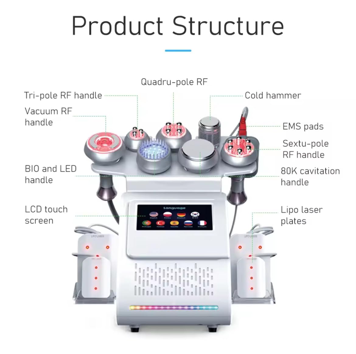 9 in 1-80K Cavitation Machine : Amazon.co.za: Health & Household