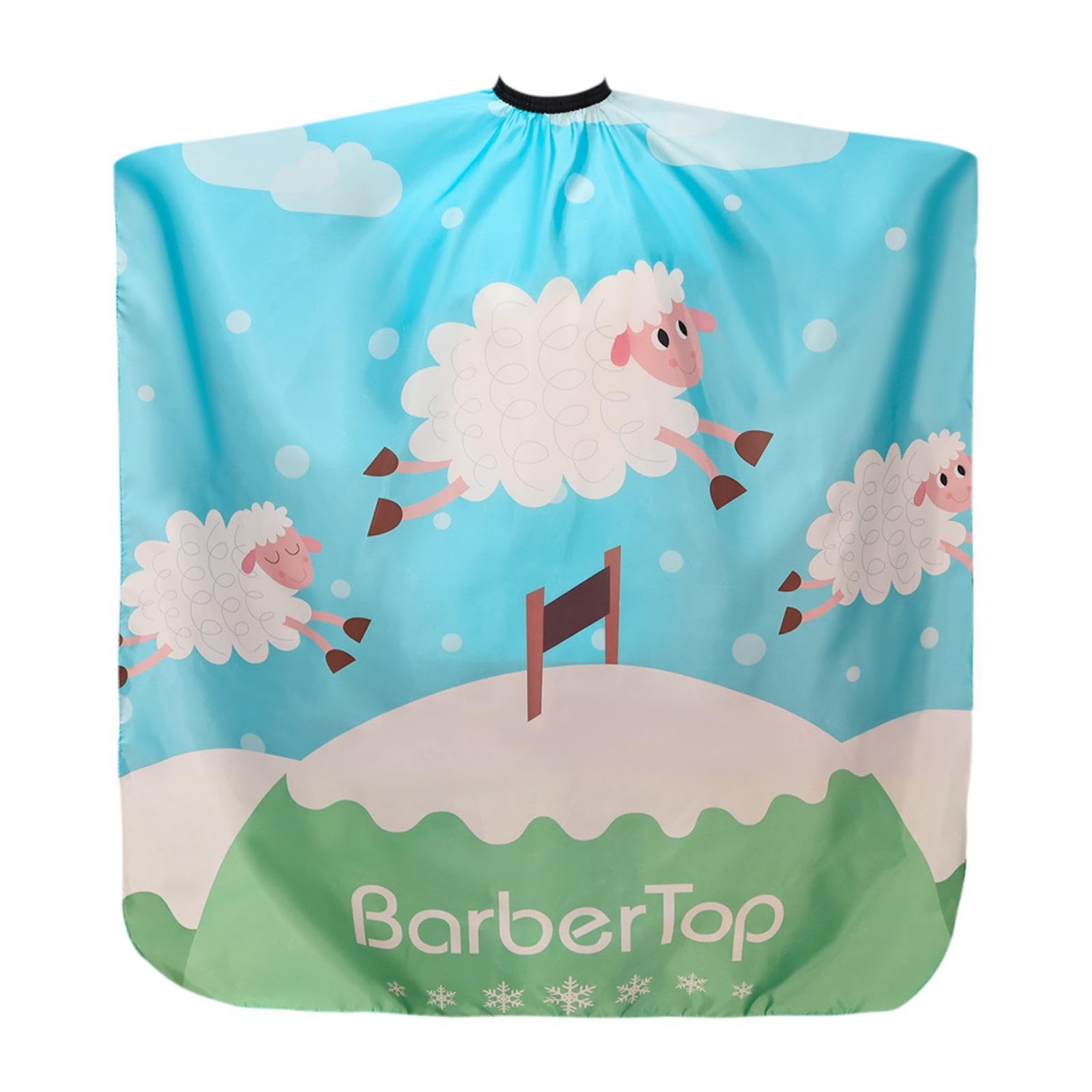 bnf Bnf® Kids Haircut Cape Cute Polyester Barber Cape Cover for Kids Salon Boys Girls Sheep | Salon & Spa Equipment-picture-34