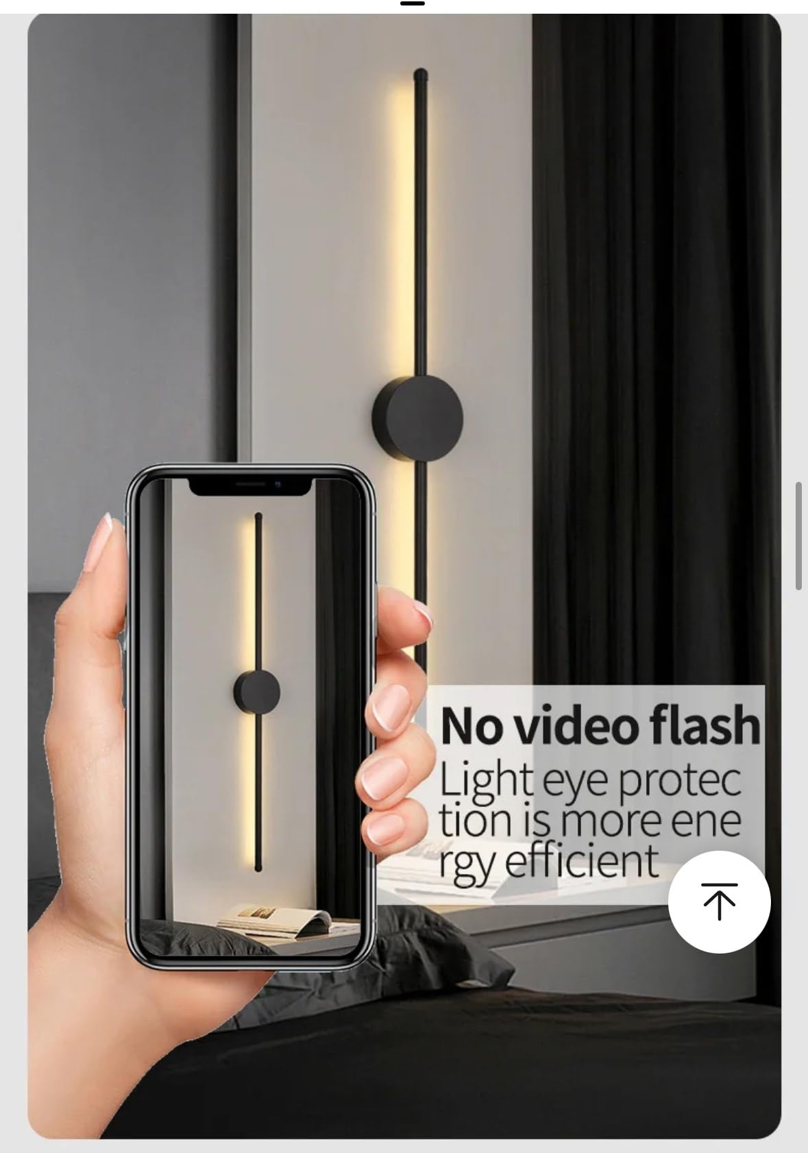 Embellis LED Aluminiun Wall Light, Modern and Sleek Indoor Lighting. Ideal as a Bedside lamp - Image 3