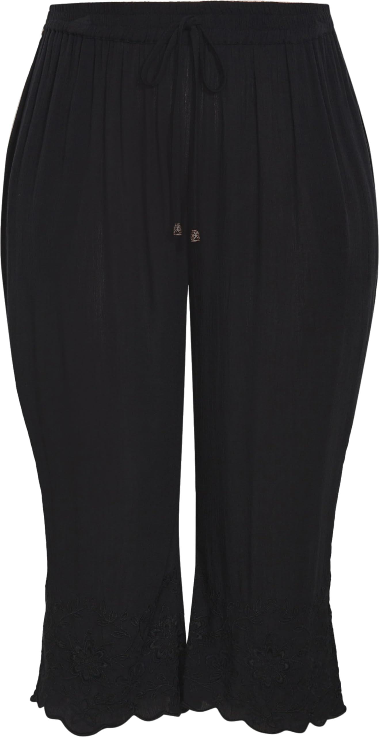 Avenue Womens Plus Size Pant Embroidered Hem