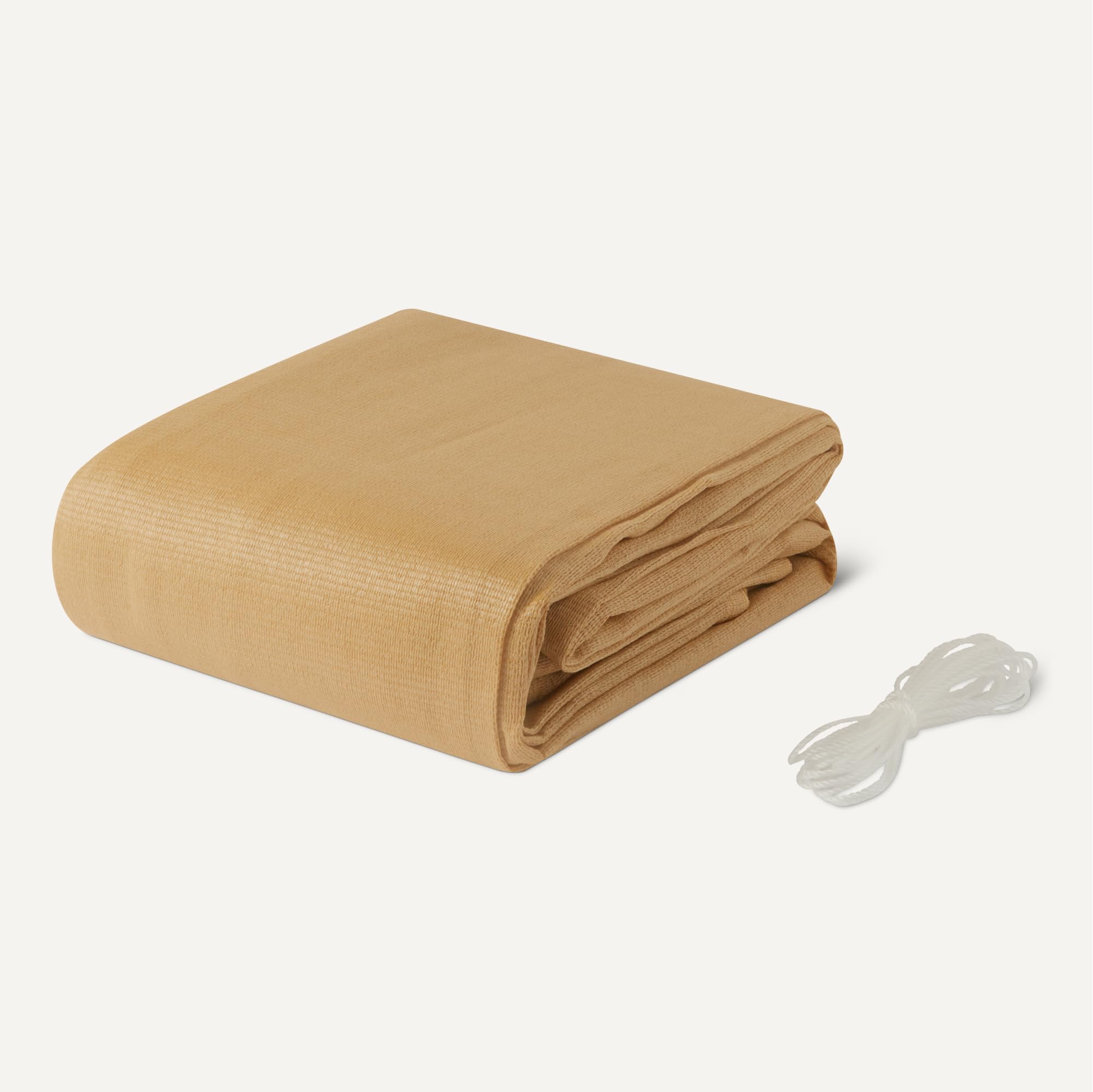 Amazon Basics Voile d'ombrage de Jardin, Protection UV, 3 m x 4 m, Sable, 1 Pack