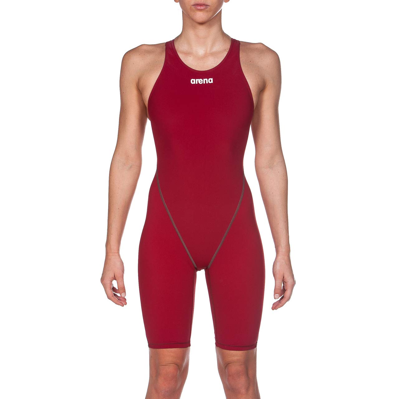 arena Powerskin ST 2.0 Women's Open Back Racing Swimsuit Full Body Short Leg One Piece Athletic Tech Suit, Sizes 22-34