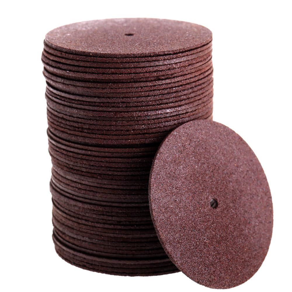 50 Stück 38 mm Zubehör Harz-Schleifscheibe Mini-Kreissäge Trennscheibe Schleifscheiben für Dremel Rotationswerkzeug, 38 mm, 50 Stück