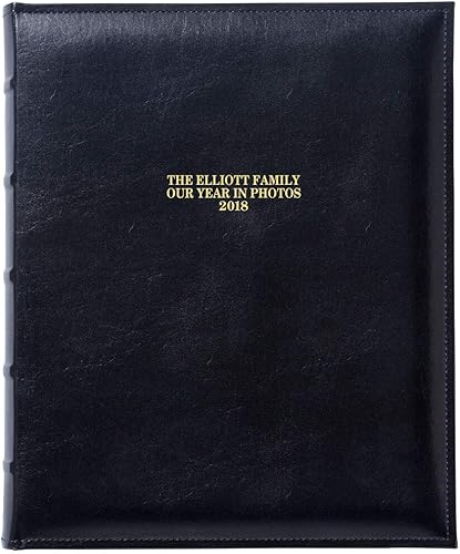 Exposures Álbum de notas personalizado con capacidad para 300 fotografías de 4 x 6, color negro