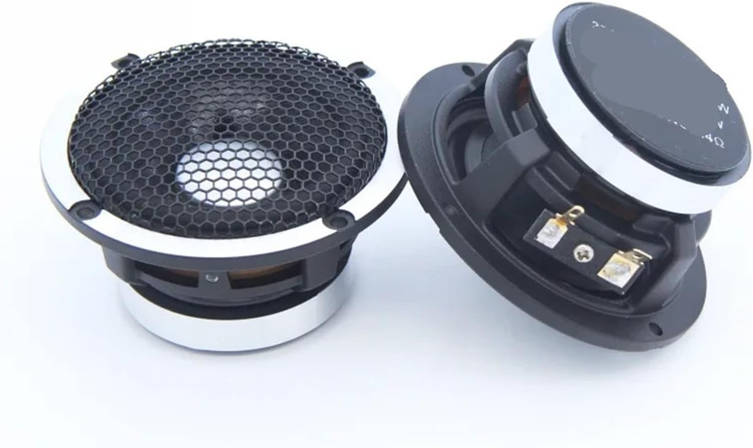 6.5-Inch 3-Way Component Speaker System with 1.5" Tweeter and 3.5" Midrange for A-Pillar Installation